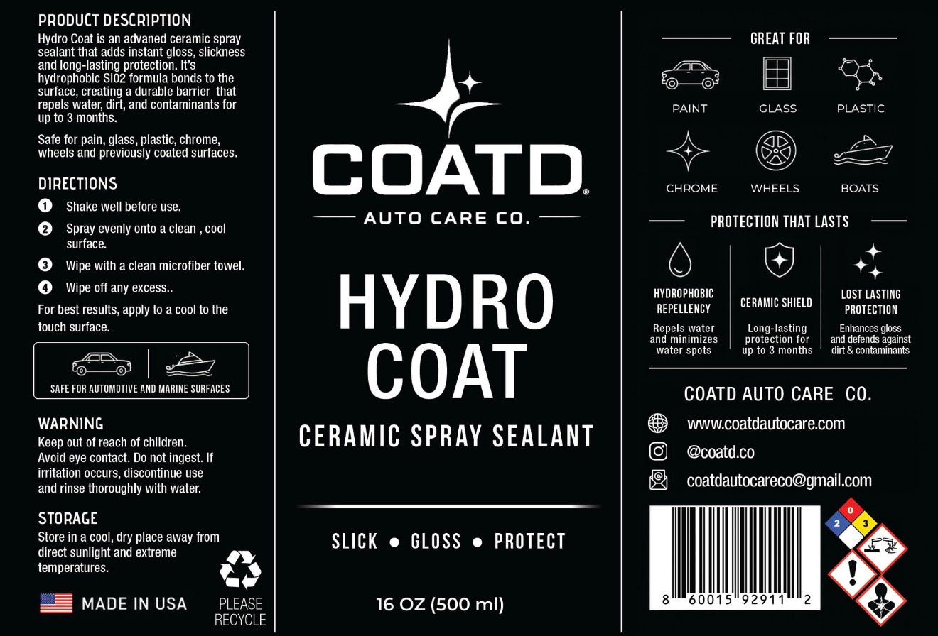 Hydro Coat Ceramic Spray Sealant 16oz