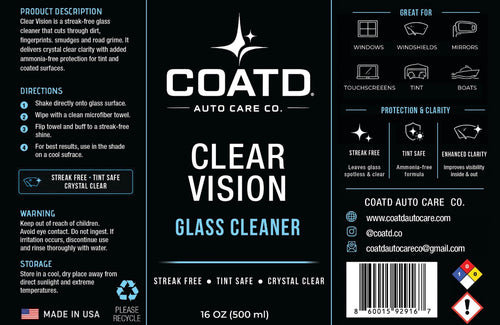 Clear Vision Glass Cleaner 16oz