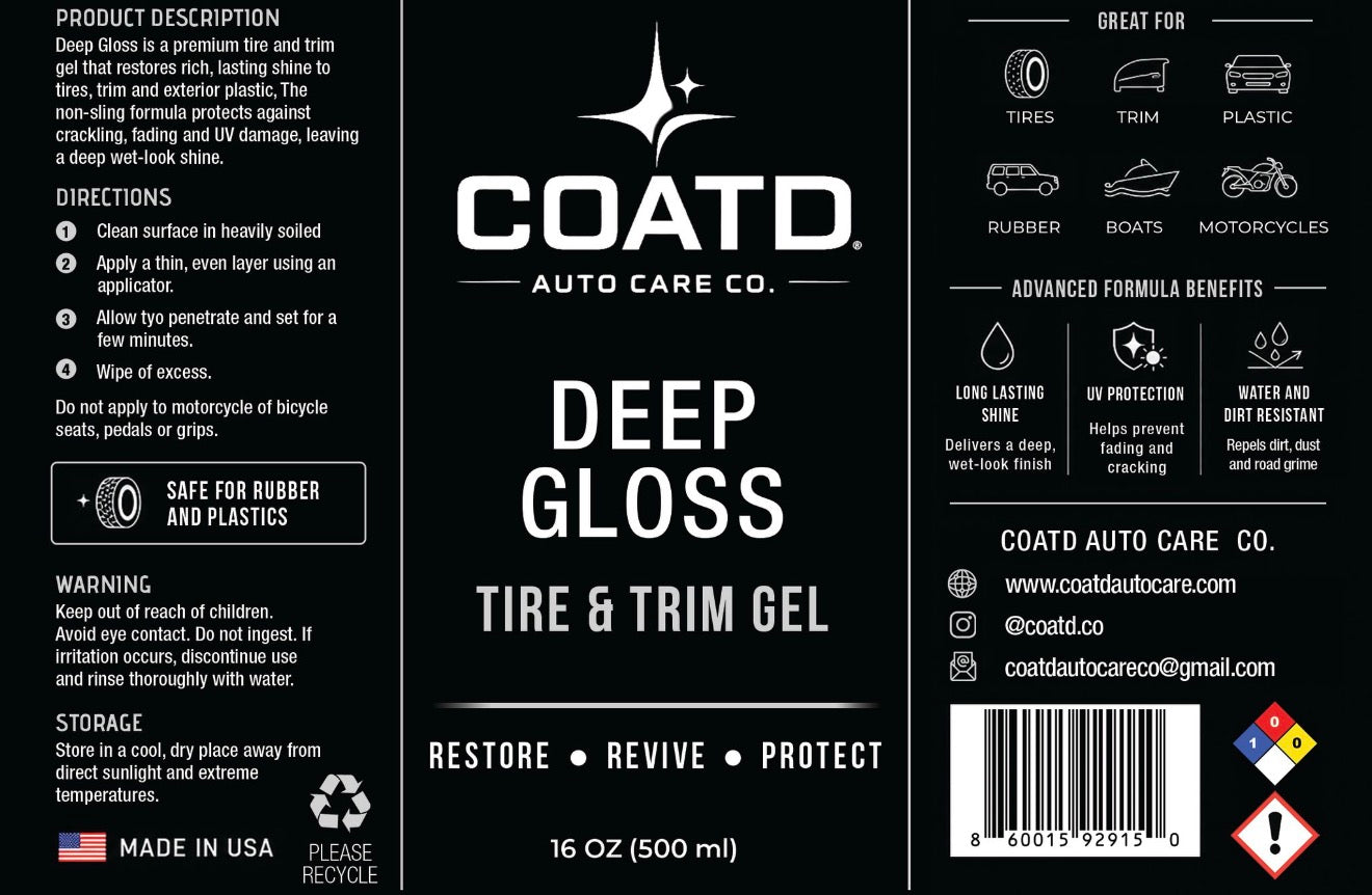 Deep Gloss Tire & Trim Gel 16oz
